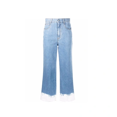 Shop Stella Mccartney Tie Dye Cropped Jeans