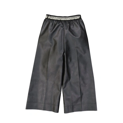 Shop Stella Mccartney Cropped Leather Effect Pants