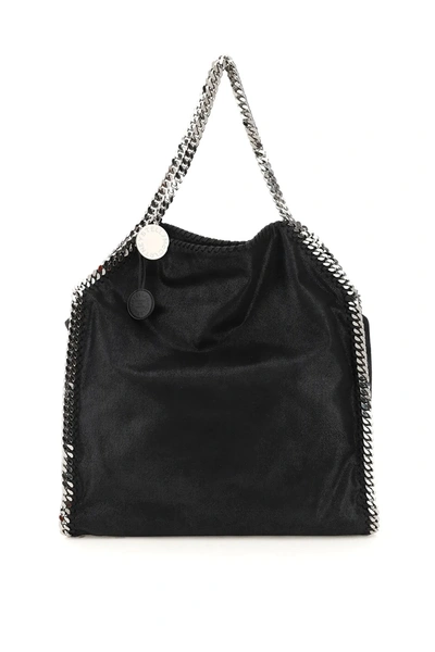 Shop Stella Mccartney Maxi Falabella Tote Bag  Black Faux Leather