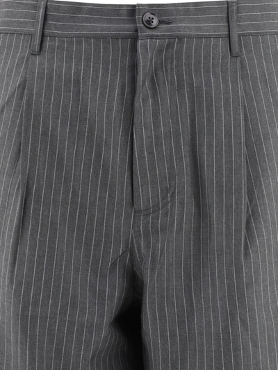 Shop Stussy Stüssy Stripe Volume Pinstriped Trousers