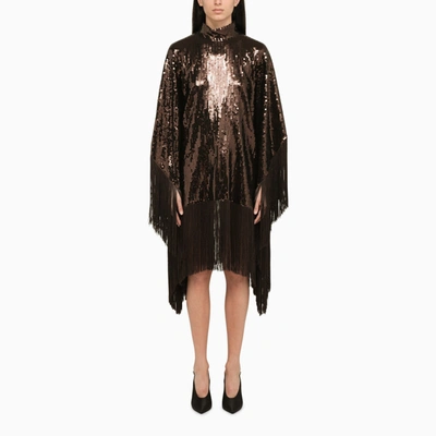 Shop Taller Marmo Chocolate Sequin Dress