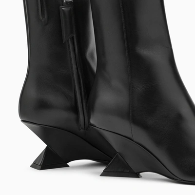 Shop Attico The  Cheope Black Leather Boot