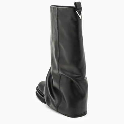 Shop Attico The  Robin Black Leather Boot