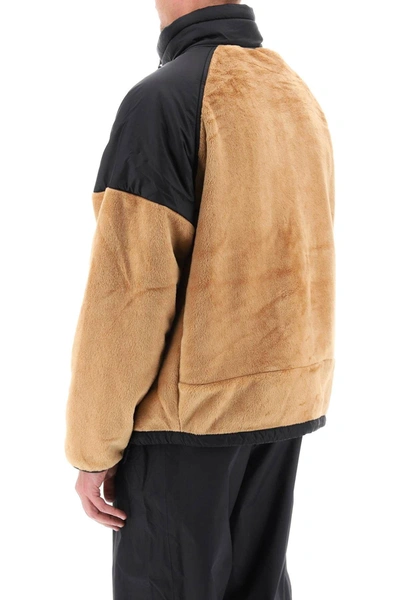 Shop The North Face Fleece Jacket With Nylon Inserts