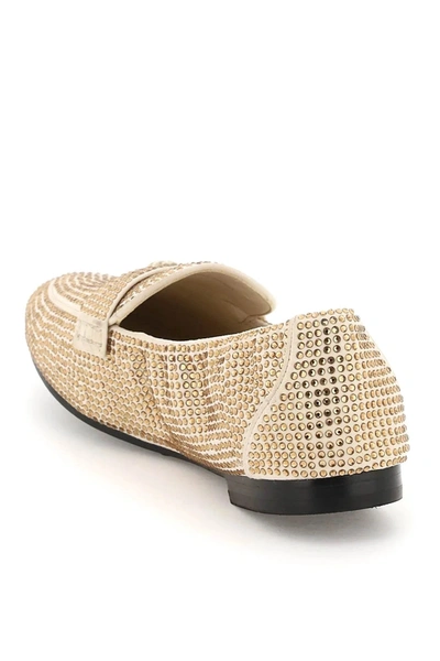 Shop Tory Burch Ballet Loafers With Crystals