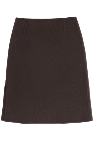 Shop Totême Toteme Pencil Skirt In Double Wool