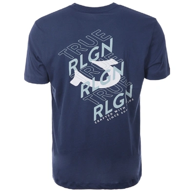 Shop True Religion Slant Tr Navy T-shirt