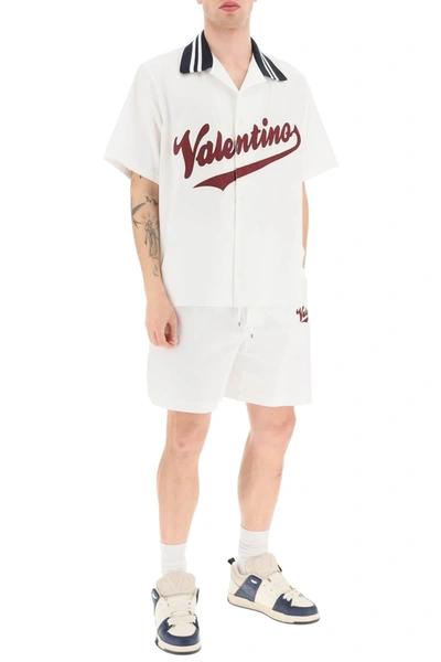 Shop Valentino Bermuda With Incorporated Boxer Detail