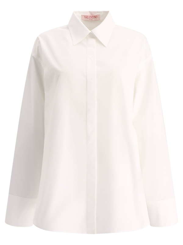 Valentino White Compact Popeline Shirt