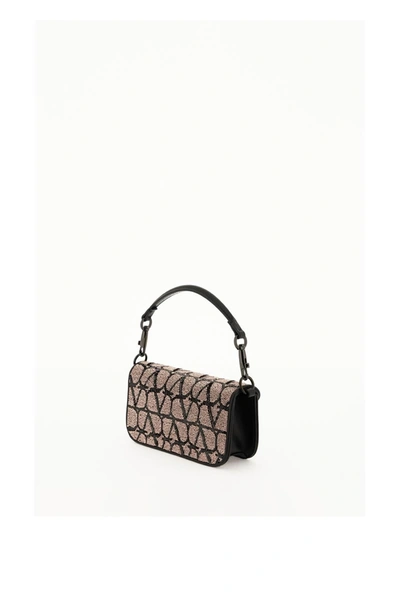 Shop Valentino Garavani 'locò' Small Shoulder Bag With Toile Iconographe Embroidery