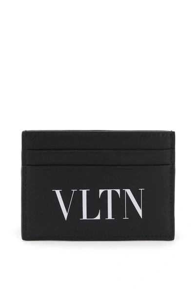 Shop Valentino Garavani Leather Vltn Cardholder
