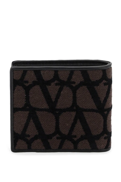 Shop Valentino Garavani Toile Iconographe Wallet