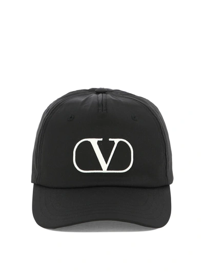 Shop Valentino Garavani V Logo Baseball Cap
