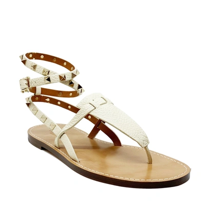 Shop Valentino Garavani  Rockstud Leather Sandals