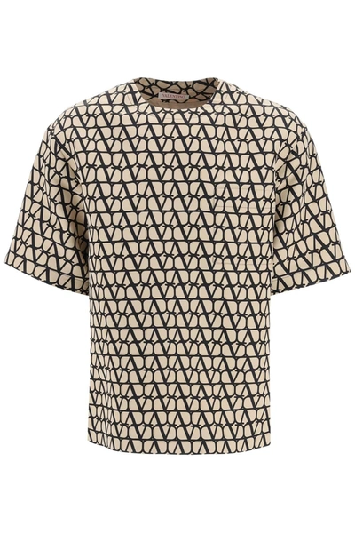 Shop Valentino Silk Faille T Shirt