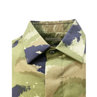 Shop Valentino Camouflage Army Shirt