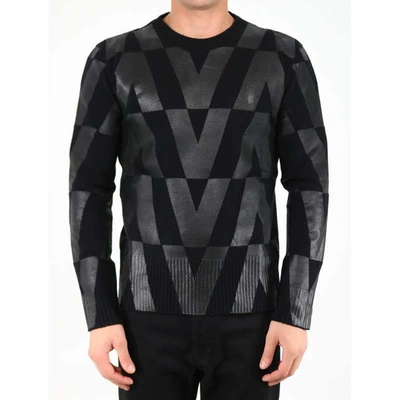 Shop Valentino Wool Logo Sweartshirt