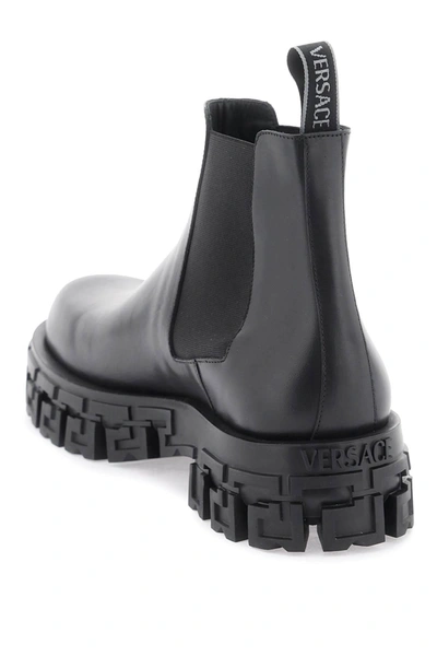Shop Versace 'greca Portico' Chelsea Boots