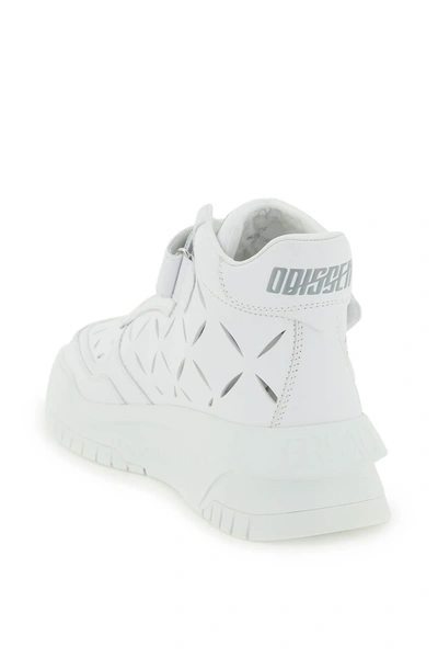 Shop Versace 'odissea' Sneakers With Cut Outs