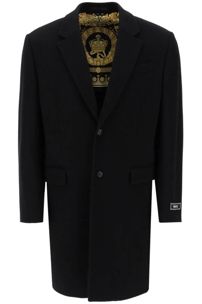 Shop Versace Barocco Single Breasted Coat