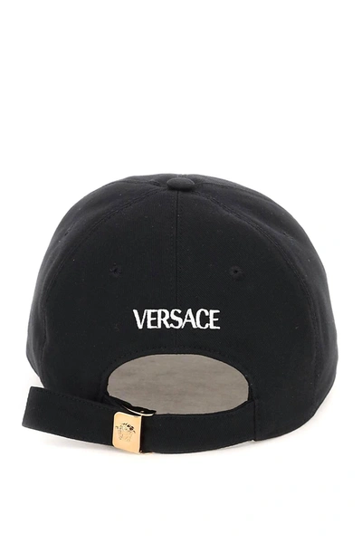 Shop Versace Embroidered Baseball Cap