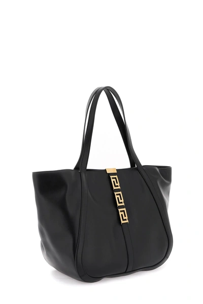 Shop Versace Greca Goddess Tote Bag