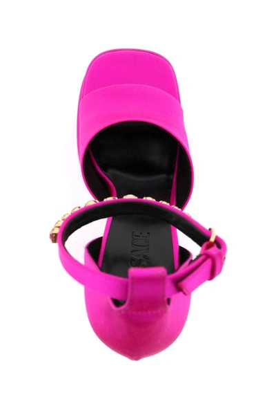 Shop Versace Medusa Aevitas Double Platform Sandals