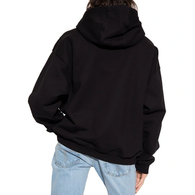 Shop Versace Hooded Patch Sweatshirt