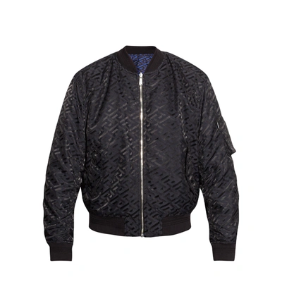 Shop Versace Reversible Bomber Jacket