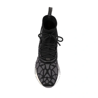 Shop Versace Squalo Drawstring Sneakers
