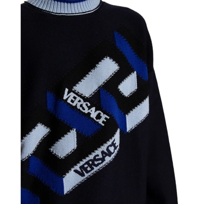 Shop Versace Wool Logo Sweater