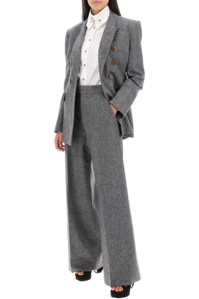 Shop Vivienne Westwood Lauren Trousers In Donegal Tweed