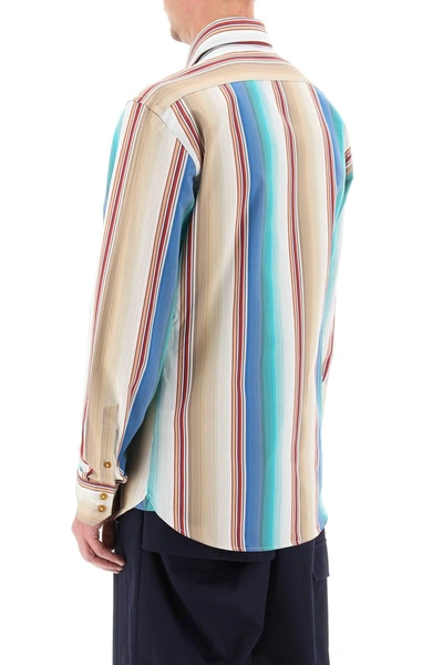 Shop Vivienne Westwood Striped Ghost Shirt