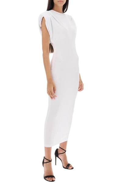 Shop Wardrobe.nyc Midi Sheath Dress With Structured Shoulders