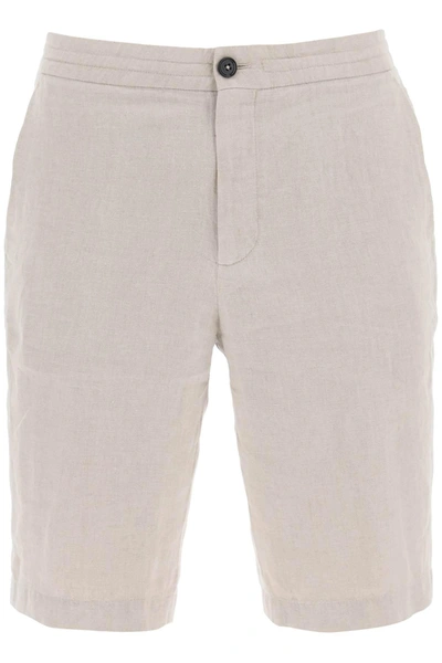Shop Zegna Linen Shorts
