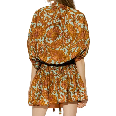 Shop Zimmermann Patterned Silk Dress