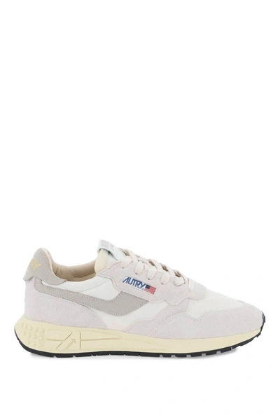 Shop Autry Reelwind Low-top Nylon And Suede Sneakers In Multicolor