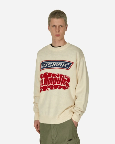 Shop Hysteric Glamour Hg Combo Sweater In White
