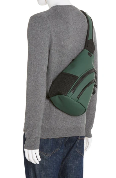 Shop Duchamp Rubberized Sling Bag In Dark Green