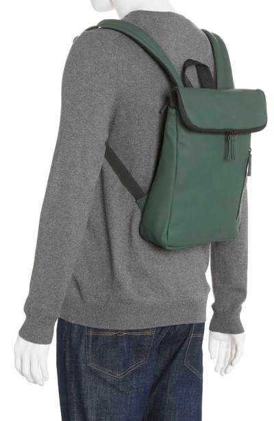 Shop Duchamp Rubberized Slim Backpack In Dark Green