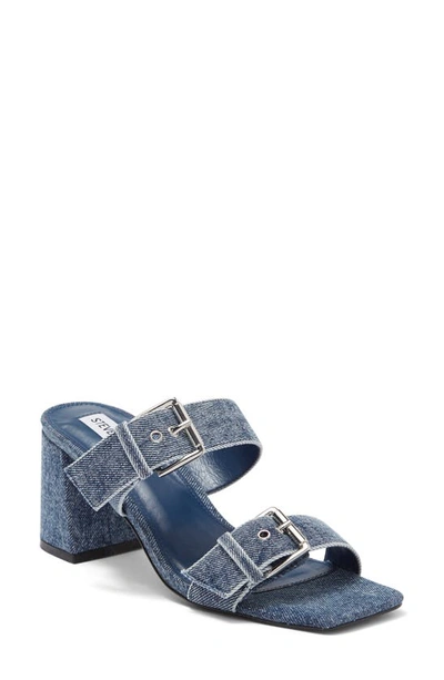 Shop Steve Madden Menna Buckle Denim Sandal