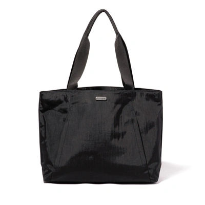 Shop Baggallini Multi Compartment Tote Bag In Black