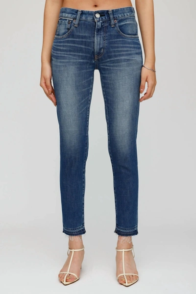 Shop Moussy Clarence Skinny Jeans In Light Blue