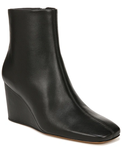 Shop Vince Andy Leather Bootie In Black