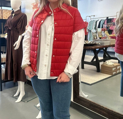 Shop Patty Kim Audrey Puffer In Red