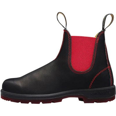 Shop Blundstone Heritage Voltan Leather Chelsea Boots Black/red 1316 Men's