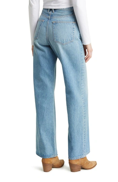 Shop Slvrlake Grace Cotton Wide Leg Jeans In Sweet Thing