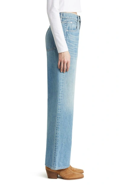 Shop Slvrlake Grace Cotton Wide Leg Jeans In Sweet Thing