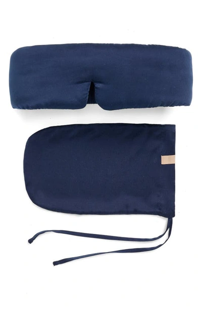 Shop Lunya Silk Sleep Mask In Deep Blue