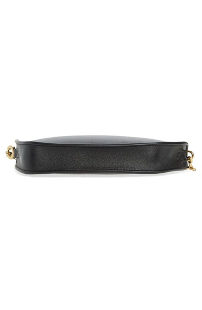 Shop Burberry Micro Shield Leather Shoulder Bag In Black